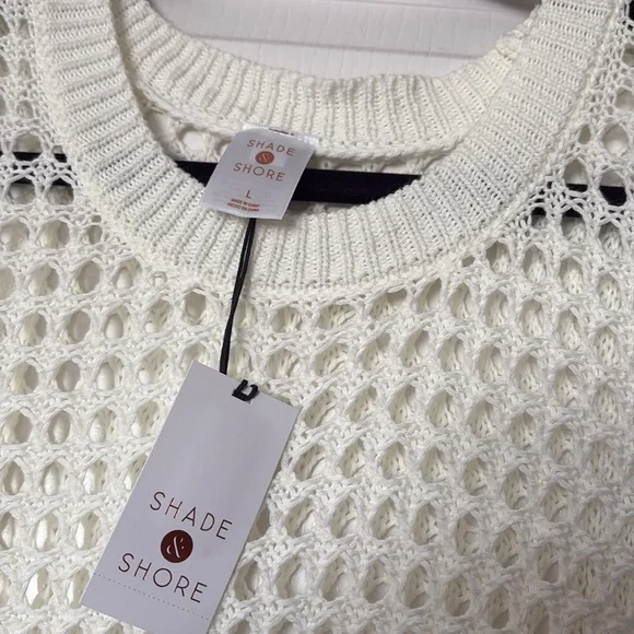 Shade & Shore Cream Crochet Cover Up Dress - Picture 6 of 6